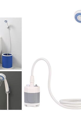 Портативный кемпинговый душ с помпой usb travel shower