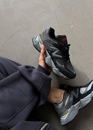 Кросівки new balance 9060 black grey 3