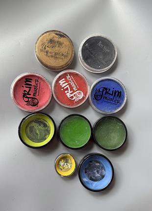 Лот аквагриму: mehron, ben nye, grimmaster