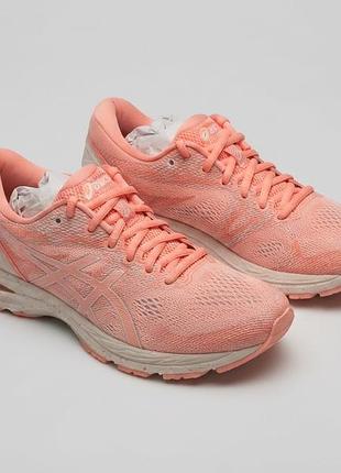 Жіночі бігові кросівки asics gel (оригінал) — персиково-рожеві