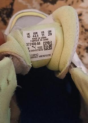 Кросівки чоловічі puma білі з синім 3