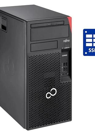 Пк fujitsu esprimo p557 e85+ tower / intel core i3-6100 (2 (4) ядра по 3.7 ghz) / 8 gb ddr4 / 256 gb ssd m.2 / intel hd graphics