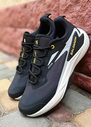 Мужские кроссовки salomon genesis gore-tex black саломон черного цвета
