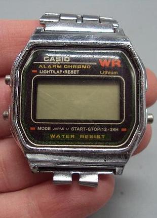 Наручные часы casio wr alarm chrono lithium japan электроника кварц япония размер 3,7х3,2 см №15877