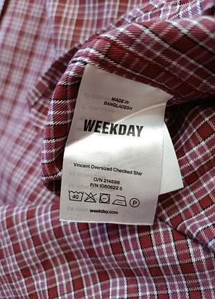 Weekday - большая рубашка в клетку 4