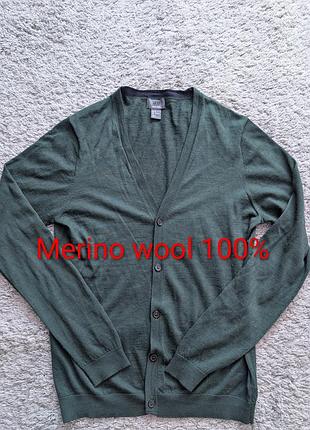 Шикарний кардиган з вовни мериноса h&m, size s-m, стан ідеальний, плечі 42 підпахви 50 рукав 67 довжина 69, добре тягнеться