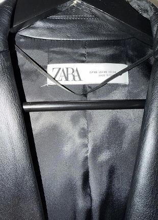Пиджак шкіряний zara 5