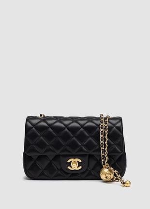 💎 chanel classic 1.55 small single flap in black