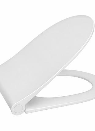 Сиденье крышка для унитаза soloplast сп12-ді 346×442 мм с микролифтом для подвесных унитазов и инсталляций