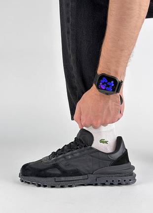 Мужские кроссовки lacoste elite active triple black