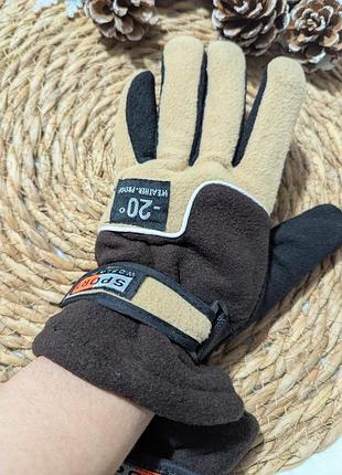 🧤 теплі флісові рукавички sport❄️ 8