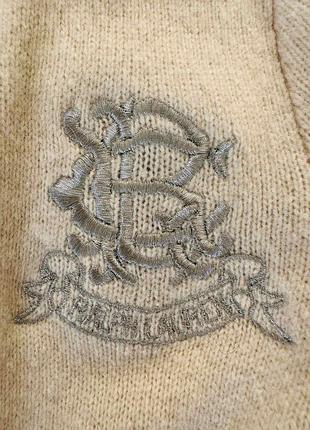 Бежевий светр ralph lauren. бeжевий кардиган.