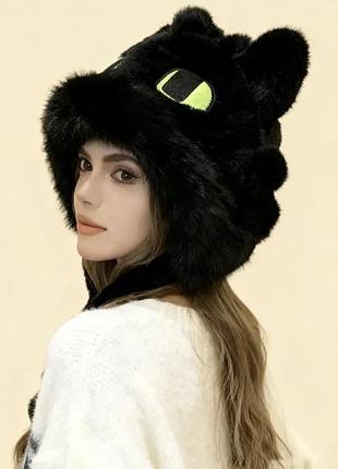 🖤🐲 шапка “беззубик” 52-58см 2