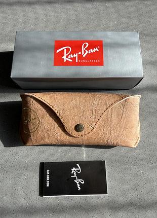 Ray-ban. чехлы для очков в коробке с тряпочками для протирки 6