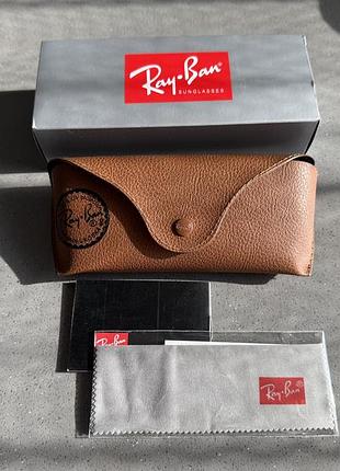 Ray-ban. чехлы для очков в коробке с тряпочками для протирки 8