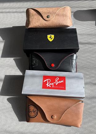 Ray-ban. чехлы для очков в коробке с тряпочками для протирки