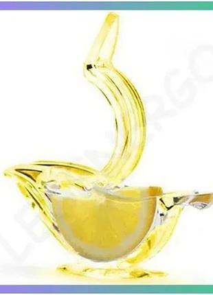 Ручная соковыжималка birdie juicer желтая для лимонов и цитрусовых пресс-соковыжималка из пластика sku_cn13311