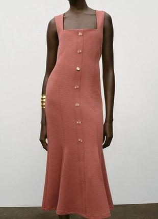 Трикотажна сукня міді zara