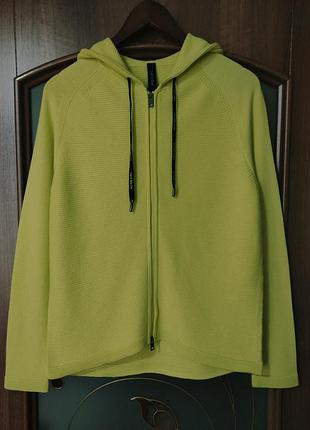 Шерстяная зип-худи (кофта на молнии) / кардиган marc cain sports (шерсть, кашемир, вискоза)
