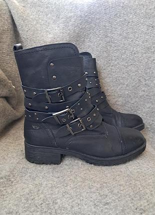 Высокие ботинки в байкерском стиле (biker boots / motorcycle boots) размер 37, стелька 24