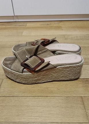 Шлепанцы на платформе zara 4