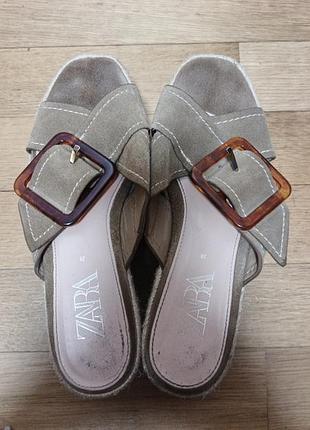 Шлепанцы на платформе zara 5
