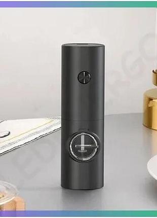 Электрическая мельница для перца semi black с подсветкой и регулировкой помола для специй sku_cn14456