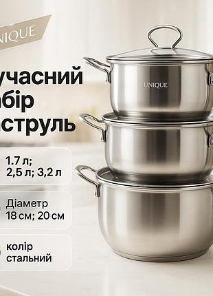 Легкі каструлі з антипригарним покриттям, каструлі з нержавіючої сталі для газових плит dz-83