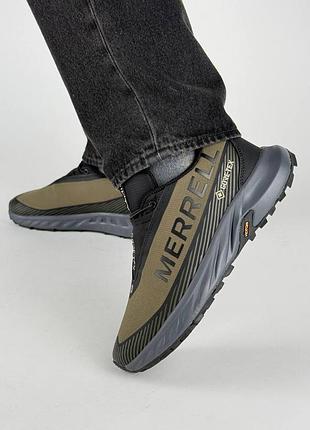 Чоловічі кросівки merrell agility peak 5 gtx khaki grey black