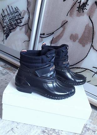 Теплые, непромокаемые сапоги, 37-37,5, tommy hilfiger