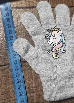 Перчатки для девочки 5-7лет. 5