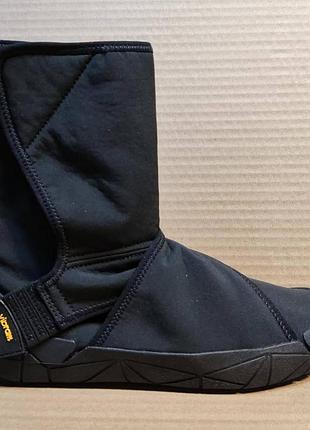 Ботинки чёрные furoshiki vibram с мехом средней высоты, размер 40-41