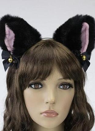 Ушки черные кошка аниме