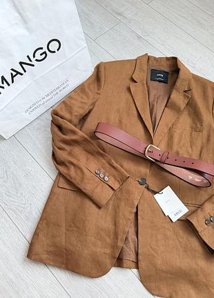 Піджак mango 100% льон 10