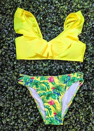 🏖️ яркий детский купальник для девочки с топом🌴☀️ 2