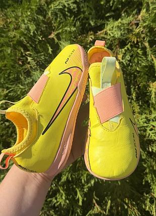 Сороконіжки дитячі nike jr zoom vapor 15 academy yellow, 31,5р(19,5см)