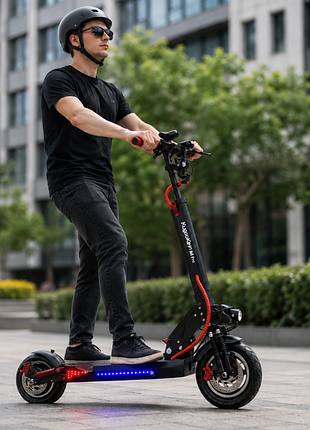 Электросамокат kugoo m4 pro с сиденьем черный.