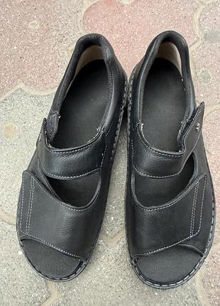Ортопедичні шкіряні сандалі finn comfort (німеччина) — розмір 41