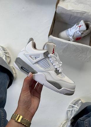 Nike air jordan 4 retro white oreo