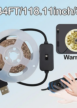 Светодиодная лента с датчиком движения для переключателя led wd-3m теплый