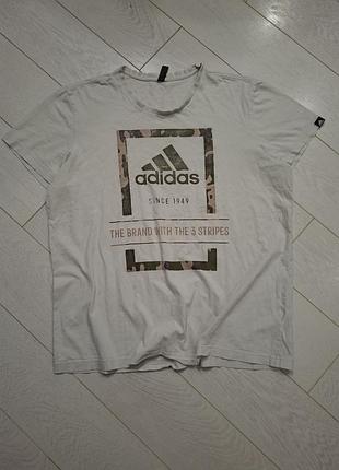 Adidas оригинальная спортивная мужская футболка базовая адидас l