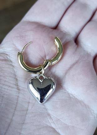Серьги серьги сердца женские 6