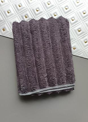 М'який рушник для обличчя з мікрофібри solafa home textiles темно-сірого кольору 50х90 см