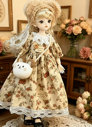 Игрушка коллекционная подвижная шарнирная кукла девочка арт.0008