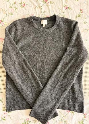 Базовий сірий джемпер h&m (розмір s)