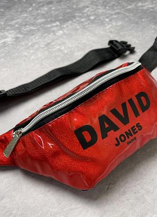 Бананка лак david jones червона #