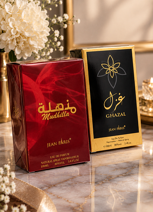 Jean paris mudhilla и jean paris ghazal парфюмированная вода 100 мл, женская, 100% оригинал.