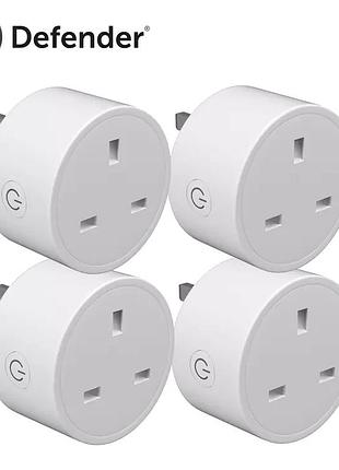 Умная розетка wifi alexa, для умного дома 13a, беспроводная розетка с таймером, 4 шт, работает с amazon alexa (echo и echo