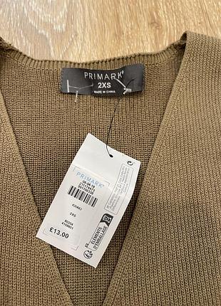 Жилетка primark хаки тауп