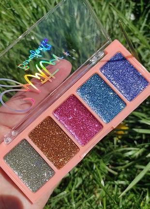 Тени glitter b oruofen глиттер блёстки цветные для лица